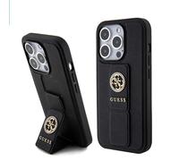 CG MOBILE Guess Gripstand SAFFIANO - Funda para iPhone 15 Pro (negro)