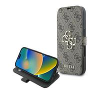 CG Mobile Guess GUBKP16M4GMGBR - Funda para iPhone 16 Plus de 6,7 Pulgadas, diseño de Libro 4G, Color marrón