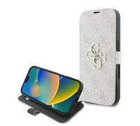 CG Mobile Guess GUBKP16S4GMGPI - Carcasa para iPhone 16 de 6,1 Pulgadas, diseño de Libro 4G, Color Rosa