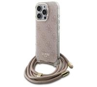 CG MOBILE Guess GUHCP16LHC4SEP - Funda para iPhone 16 Pro de 6,3", Color Rosa