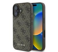 CG Mobile Guess GUHCP16MG4GFBR - Carcasa rígida para iPhone 16 Plus de 6,7", Color marrón