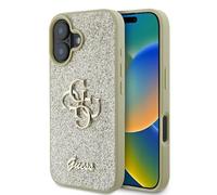CG Mobile Guess GUHCP16MHG4SGD - Carcasa rígida para iPhone 16 Plus de 6,7", Color Dorado
