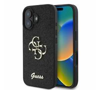 CG Mobile Guess GUHCP16SHG4SGK - Carcasa rígida para iPhone 16 de 6,1 Pulgadas, Color Negro