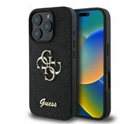 CG Mobile Guess GUHCP16XHG4SGK Funda para iPhone 16 Pro MAX 6.9" Negro Hardcase Fixed Glitter Big 4G