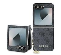 CG MOBILE Guess GUHCZF6GF4GGR Funda para Z Flip6 F741 Negro 4G Charm