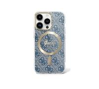 CG Mobile Guess GUHMP16LH4STB - Carcasa para iPhone 16 Pro de 6,3", Color Azul