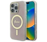 CG Mobile Guess GUHMP16LH4STP - Carcasa rígida para iPhone 16 Pro de 6,3", Color Rosa