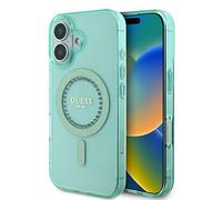 CG Mobile Guess GUHMP16SPFTDTEN - Carcasa para iPhone 16 de 6,1 Pulgadas, Color Verde