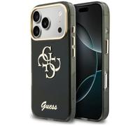 CG MOBILE Guess IML 4G - Carcasa para iPhone 18 Pro Max y 17 Pro Max, color negro