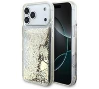 CG Mobile Guess Liquid Glitter 4 Charms Carcasa para iPhone 17 Pro MAX (Dorado)