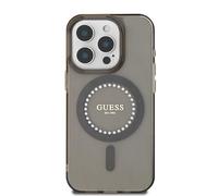 Funda Guess IML Rhinestones con MagSafe - iPhone 16 Pro Max, negro
