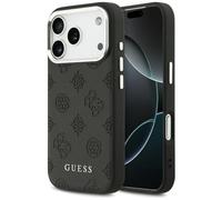 CG MOBILE Guess Peony Hot Stamp Script compatible con funda MagSafe para iPhone 17 Pro (Negro)