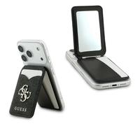 CG Mobile Guess PU 4G Soporte magnético para Tarjetas - Función Soporte/Espejo Incluido, Negro, 11,9 cm