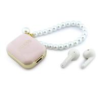 CG MOBILE Guess Pulsera de perlas TWS Auriculares (rosa)