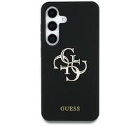 CG MOBILE Guess Silicone Big 4G Logo Bottom Script - Carcasa para Samsung Galaxy S25 Ultra, color negro