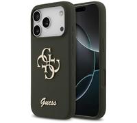 CG MOBILE Guess Silicone - Carcasa de silicona para iPhone 17 Pro, color caqui