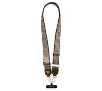 CG MOBILE Guess Universal Crossbody - Correa de piel sintética PU ajustable 4G y correa de sujeción (marrón)