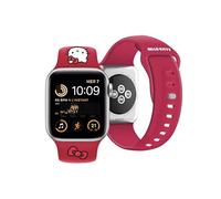 CG Mobile Hello Kitty HKAWMSCHBLR - Correa de reloj de silicona para Apple Watch 38/40/41 mm, color rojo