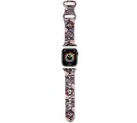 CG MOBILE Hello Kitty HKAWMSDGPTP - Correa de reloj para Apple Watch 38/40/41 mm, correa de silicona rosa, etiquetas de graffiti