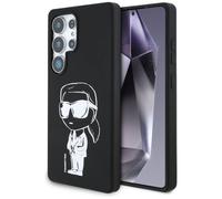 CG MOBILE Karl Lagerfeld - Carcasa de silicona para Samsung Galaxy S25 Ultra compatible con MagSafe, color negro