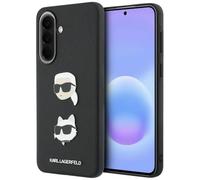 CG MOBILE Karl Lagerfeld - Carcasa para Samsung Galaxy A37, diseño de cabeza de Karl & Choupette, color negro