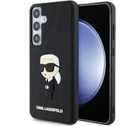"CG MOBILE Karl Lagerfeld Funda Trasera Samsung Galaxy S24 3D Goma Ikonik Negro (S928-Galaxy S24 Ultra)