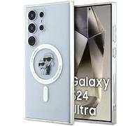 "CG MOBILE "Karl Lagerfeld Funda Trasera Transparente para Samsung Galaxy S24 Funda rígida IML Compatible con MagSafe Galaxy S24, (S928-Galaxy S24 Ultra)