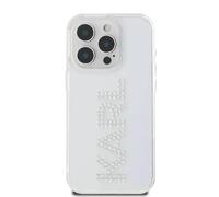 CG MOBILE Karl Lagerfeld IML - Carcasa rígida para iPhone 16 Pro MAX con Logotipo de Diamantes de imitación, Perfil Delgado, Ligera, fácil de Poner, protección contra caídas, Embalaje sostenible