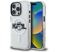 CG MOBILE Karl Lagerfeld IML Choupette - Logotipo de dibujo compatible con funda MagSafe para iPhone 16 Pro Max (transparente)
