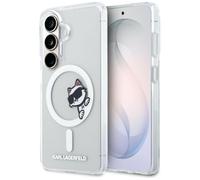 CG MOBILE Karl Lagerfeld IML Guck-Guck Choupette - Carcasa compatible con MagSafe para Samsung Galaxy S26, transparente