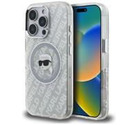 CG MOBILE Karl Lagerfeld IML Karl Kopf Logo compatible con MagSafe Hülle para iPhone 16 Pro (Gris)