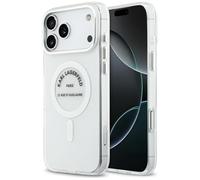 CG MOBILE Karl Lagerfeld IML Karl RSG Logo compatible con MagSafe Funda para iPhone 17 Pro Max (transparente)