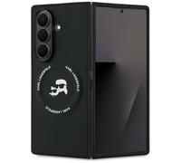 CG MOBILE Karl Lagerfeld Karl&Choupette Logo compatible con MagSafe Funda para Samsung Galaxy Z Fold7 (Negro)