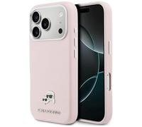 CG MOBILE Karl Lagerfeld Karl & Choupette Saffiano - Funda para iPhone 17 Pro (compatible con MagSafe, color rosa)