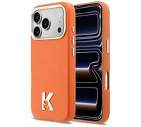 CG MOBILE Karl Lagerfeld Karl Head Logo Compatible con MagSafe Funda para iPhone 17 Pro (naranja)