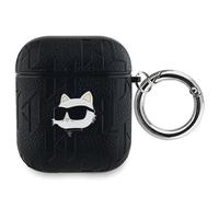 CG Mobile Karl Lagerfeld KLA2PGCHPK - Funda para AirPods 1/2, diseño con Monograma Negro