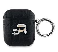 CG Mobile Karl Lagerfeld KLA2PGKCPK - Funda para AirPods 1/2, diseño con Monograma Karl & Choupette Head