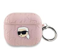 CG Mobile Karl Lagerfeld KLA3PGKIPP Karl Head - Funda para AirPods 3, diseño de Monograma Rosa