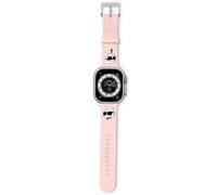 Correa Karl Lagerfeld 3D Rubber Karl & Choupette Heads, rosa - Apple Watch 38 / 40 / 41 mm