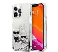 CG MOBILE Karl Lagerfeld KLHCP13XGKCS 13 Pro MAX 6,7 Pulgadas Plata Liquid Glitter Karl &Choupette