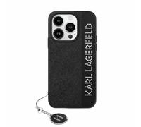 CG Mobile Karl Lagerfeld KLHCP15XPSAKDGCK - Carcasa rígida para iPhone 15 Pro MAX de 6,7 Pulgadas, diseño de Diamantes de imitación de Saffiano, Color Negro