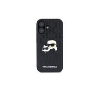 CG Mobile Karl Lagerfeld KLHCP16SPGKLKCPK - Carcasa para iPhone 16 de 6,1", diseño de Monograma, Color Negro