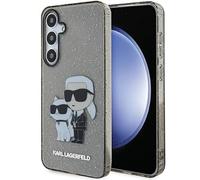 CG Mobile Karl Lagerfeld KLHCS24MHNKCTGK Funda para S24+ S926 Negro Hardcase Glitter Karl & Choupette