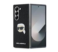 CG Mobile Karl Lagerfeld KLHCZFD6PGKSKIHK - Funda para Z Fold6 F956, Color Negro Saffiano Monogram Head Pin
