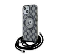 CG Mobile Karl Lagerfeld KLHMP15SHCKLCK - Carcasa rígida para iPhone 15/14/13 de 6,1 Pulgadas, Color Negro