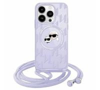 CG Mobile Karl Lagerfeld KLHMP15SHCKLCU - Carcasa rígida para iPhone 15/14/13 de 6,1 Pulgadas, Color Morado