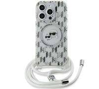 CG Mobile Karl Lagerfeld KLHMP15XHCKLCT - Carcasa rígida para iPhone 15 Pro MAX de 6,7", diseño de Monograma de Karl & Choupette Head