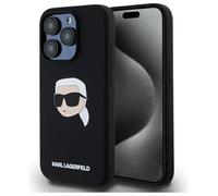 CG Mobile Karl Lagerfeld KLHMP15XSKHPPLK - Carcasa para iPhone 15 Pro MAX de 6,7 Pulgadas, Color Negro, con Licencia de Karl Head Print, Compatible con MagSafe