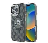 CG Mobile Karl Lagerfeld KLHMP16LHMCKMHK - Carcasa para iPhone 16 Pro de 6,3", diseño de Monograma IML de Karl & Choupette Head