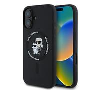 CG Mobile Karl Lagerfeld KLHMP16MSCMKCRHK - Carcasa de Silicona para iPhone 16 Plus de 6,7 Pulgadas, Color Negro